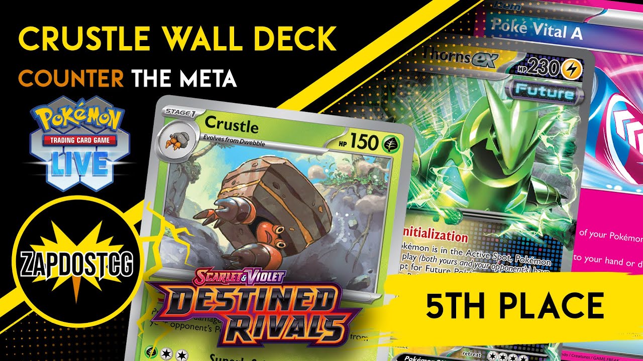 pokemon card value rayquaza vmax Pokemon TCG - Paradox Rift - #7 - Crustle - Reverse Holo main image 0