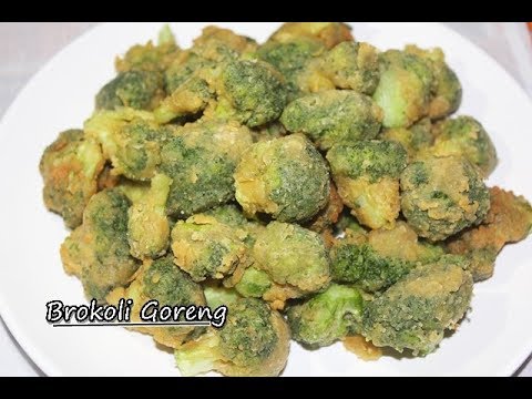 Resep Brokoli Goreng Tepung Krispy Cemilan Sehat. 
