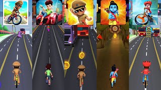 Little Singham Cycle Race 🆚 Kicko & Super Speedo 🆚 Little Singham 🆚 Little Ram 🆚 Golmaal Jr screenshot 1