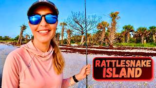 GIRL FISHING RATTLESNAKE ISLAND!!!