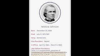 The 17th President Of America