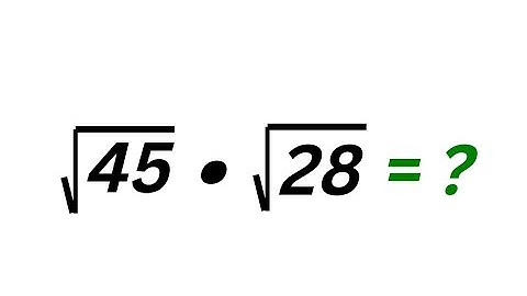 A Nice Square Root Problem