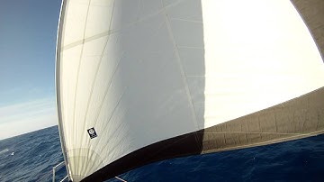 single-handed sailing in Drake Passage, wind Force 6-7 - with self-rescue tether design 4 sea