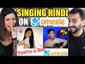 Singing bad at first but blowing them with HINDI SONG LATER !! 🤓 REACTION!!