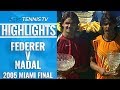 First EVER Federer v Nadal Final | Miami Open 2005 Final Extended Highlights