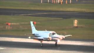 Ameriflight Piper PA31-350 lands at PDX