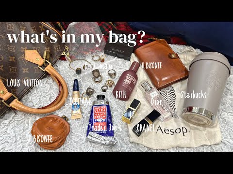 [what's in my bag?]バッグの中身紹介と天然石のアクセサリーたち💍