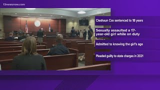 Former Portsmouth police officer gets 18 years for sexually assaulting a minor