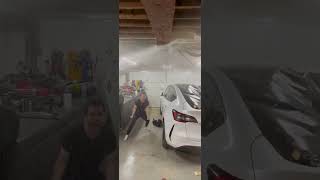 Crazy ai scene.  Madness. Tesla. Boxing