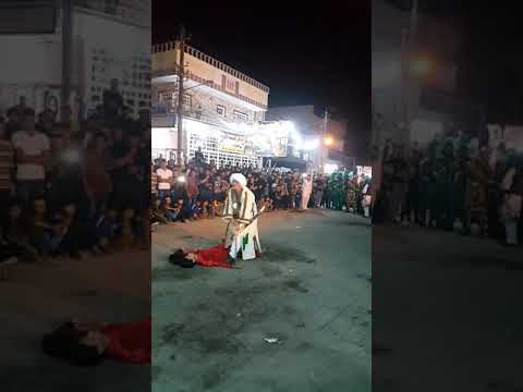 مقتل الصحابي حبيب بن مظاهر الاسدي في موكب ثامن الأئمة ليلة العاشر عام 1439
