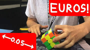 CONSISTENCY GOD (13.91 OH PR avg at Euros, 4 solves within 0.05 seconds!)