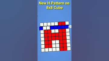 New H pattern on 8x8 Cube😱 #shorts #viral #youtubeshorts