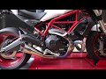 2017 Ducati Monster 797+ Dyno Run Top Speed 221 km/h with Zard Conical Full Titanium Exhaust