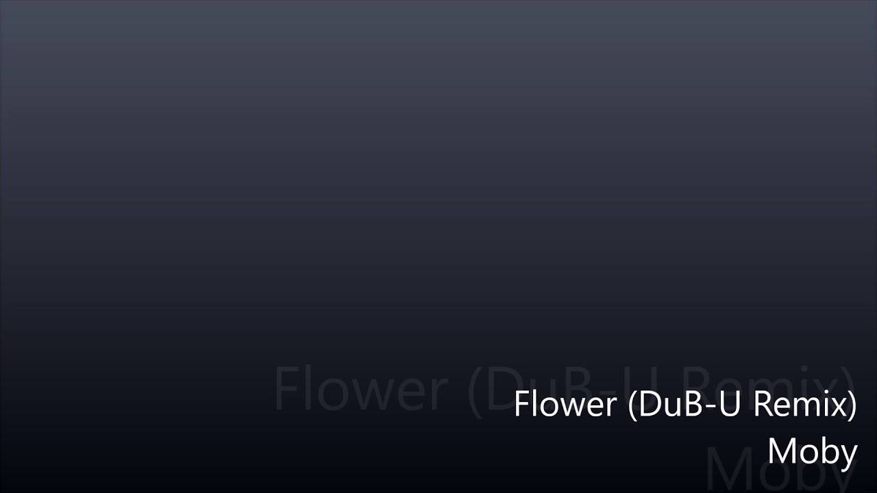 Flower Moby (DuBU Remix) YouTube