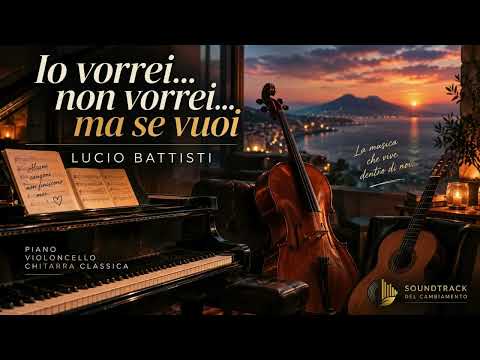 Io vorrei... non vorrei... ma se vuoi – Lucio Battisti ❤️🎹 | Piano, Cello & Classical Guitar