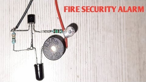 How to make fire alarm with sensor| transistor BC 547|
