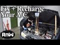 How to Diagnose and Recharge Your AC System with Refrigerant - Using an A/C Manifold Gauge Set