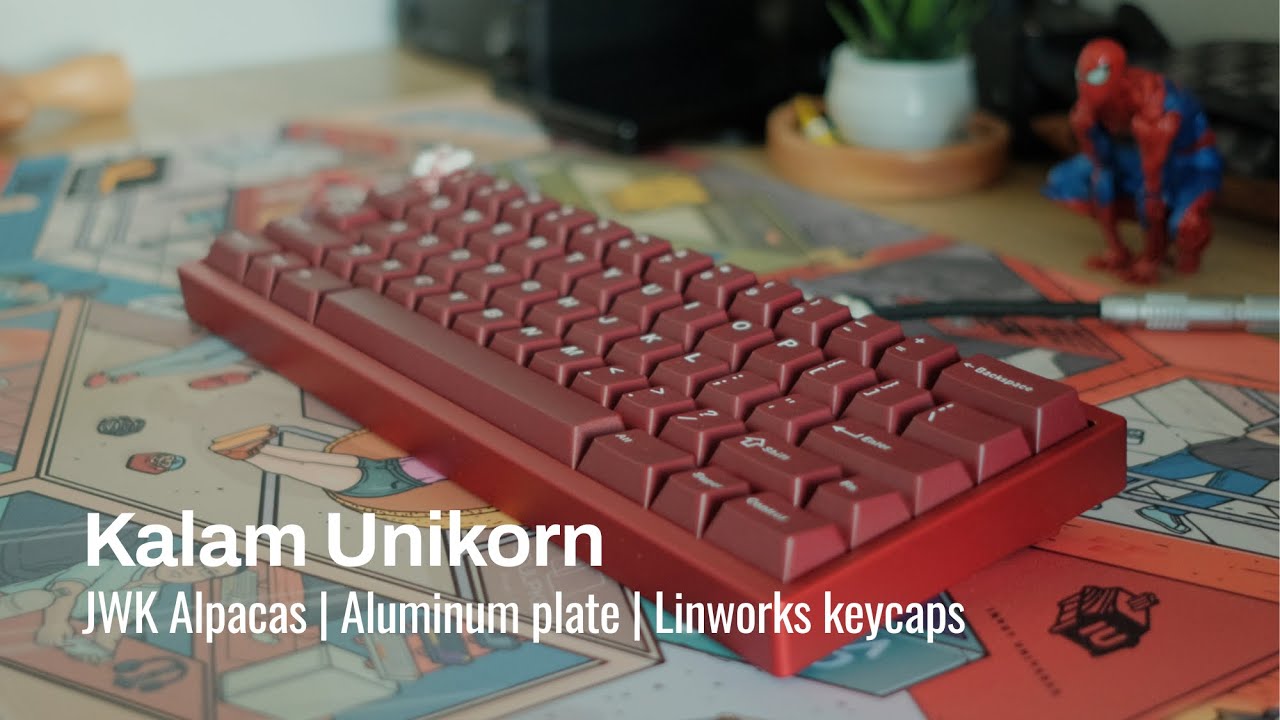 Kalam Unikorn with Linworks Burgundy - Lubed and Filmed Alpacas