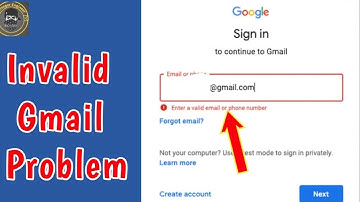 Invalid Gmail Problem | invalid gmail id ko valid kaise kare | Please Inter Valid Email