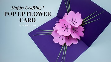 Pop Up Card - Cherry blossoms pop-up card - Beautiful Pop Up Card - DIY