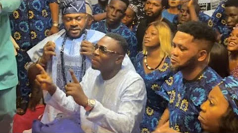 See how Odunlade Adekola look alike Brother turn the Final Burial of their late Father 