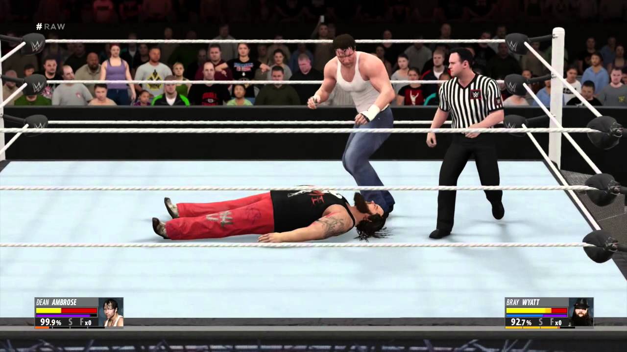 WWE2K16 Dean Ambrose vs Bray Wyatt