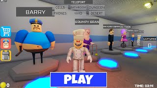 LIVE | PLAYING As All Barry Characters AND ALL GADGETS! - [NEW] BARRY'S PRISON RUN V2 (OBBY)