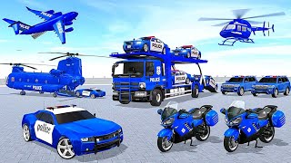US Police Car Transporter Truck Cargo Ship Game | Android iOS Gameplay screenshot 3