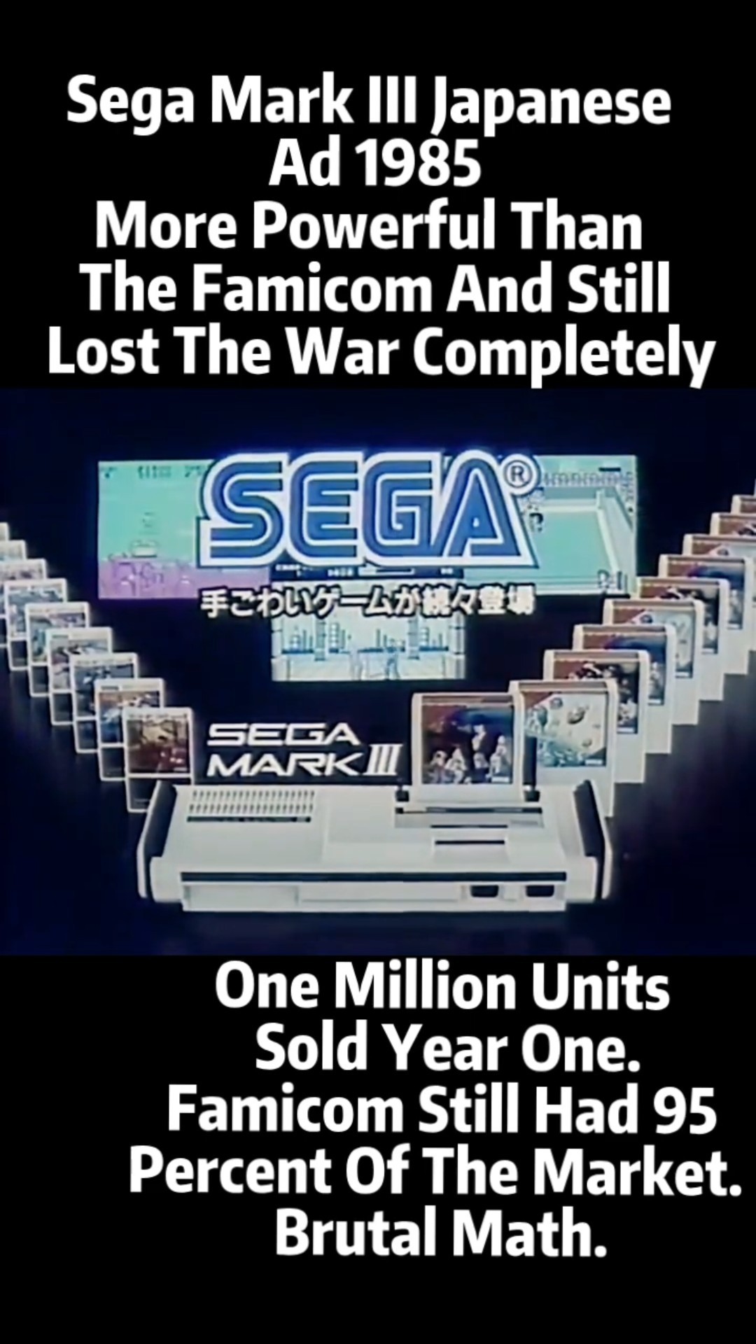 Sega Mark III Japanese Ad 1985 - More Powerful Than The Famicom
