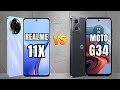 REALME 11X 5G vs MOTO G34 5G | COMPARATIVO  📱 @canaldwn