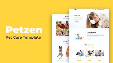 Petzen - Pet Care HTML Template | Bootstrap Template | HTML Template