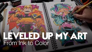 How I Improved My Character Design From Inking to Coloring