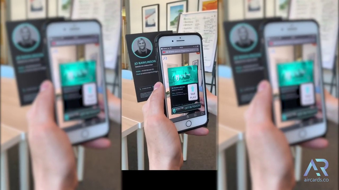 Augmented Reality for Recruitment | Web AR Aircards - YouTube