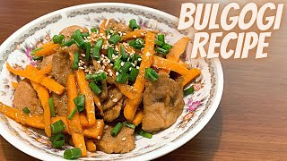 BULGOGI RECIPE | HOW TO MAKE BULGOGI PORK | HOW TO COOK WITH BULGOGI SAUCE | KOREAN BULGOGI RECIPE