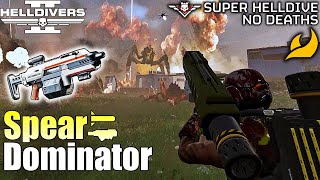 Helldivers 2 - Spear & Dominator Build Gameplay (No commentary, Max difficulty, No deaths)