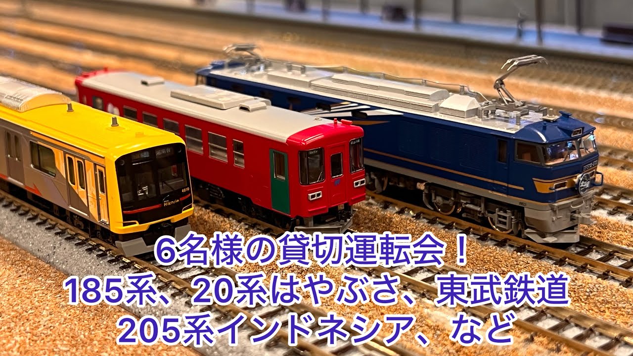 Nゲージ】6名様の貸切運転会！！185系、E217系、EF60牽引20系はやぶさ