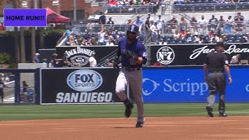 COL@SD: Blackmon hits homers in 1st and 9th inning