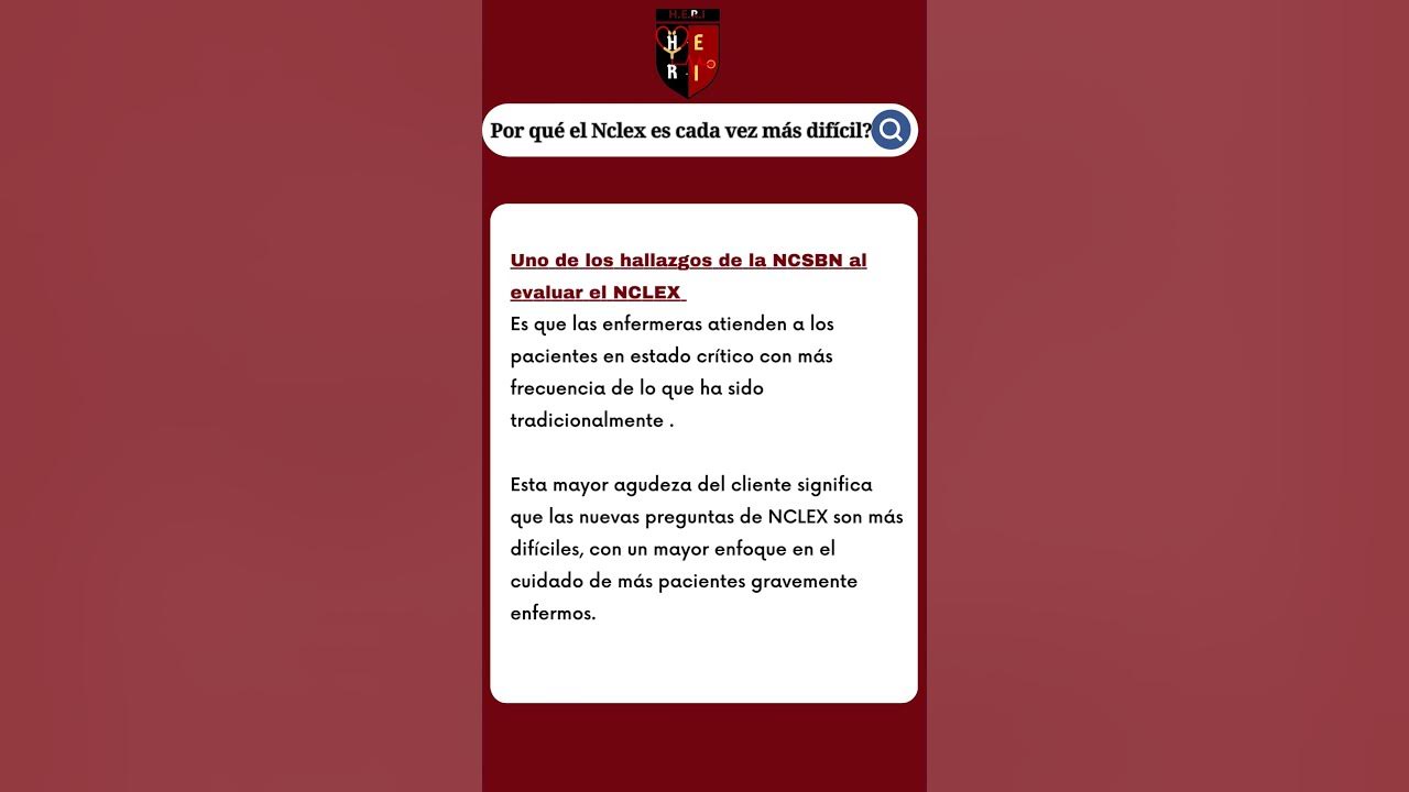 Cambios de NCLEX en 2023. YouTube