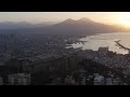 How NAPOLI looks at NIGHT from the DRONE, 4K