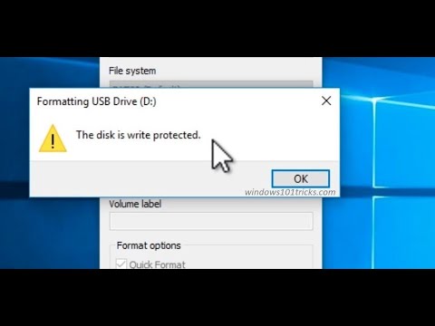 Диск защищен от записи, ремонт USB Flash Kingston - YouTube
