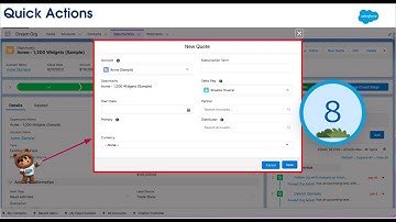 ⏳ DEMO 8 - Quick Actions ⏳ - ⍞ Example Create a New Quote ⍞