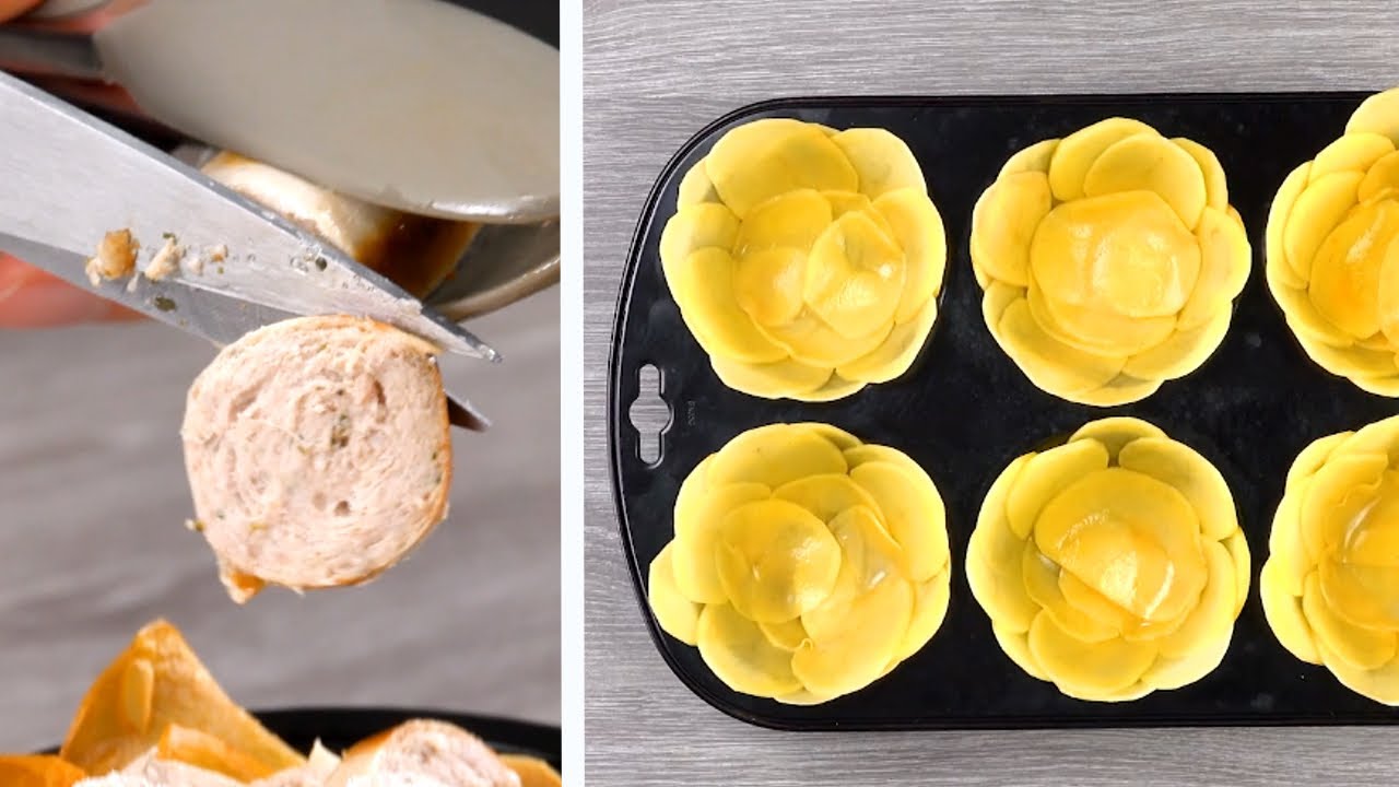 3 cestas de patatas con rellenos exquisitos - YouTube