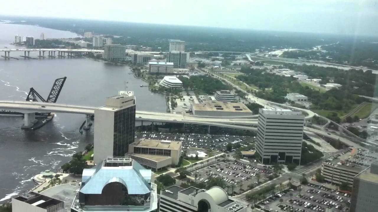 Jacksonville Skyline from 42nd floor of Bank of America Cen YouTube