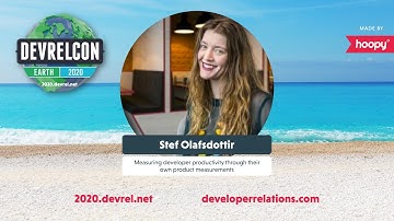 Measuring developer productivity through their own product measurements -- Stef Olafsdottir
