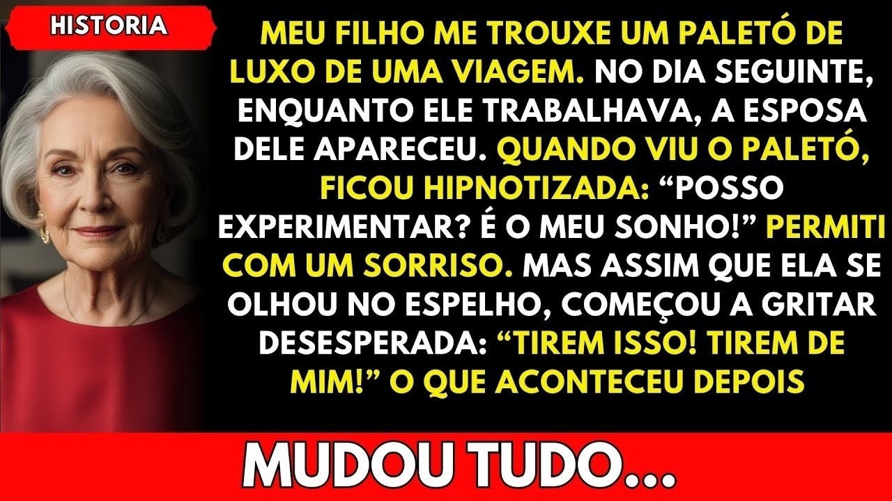 Vi a minha nora a gritar desesperada em frente ao espelho, a arrancar o casaco de luxo que o meu filho me tinha trazido da viagem. “Tirem isto, tirem isto de mim agora!” Eu tinha sorrido minutos...