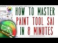 How to Use Paint Tool SAI in 8 Minutes for Beginners || Paint Tool SAI Tutorial w/ Commentary