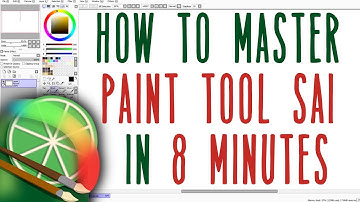 How to Use Paint Tool SAI in 8 Minutes for Beginners || Paint Tool SAI Tutorial w/ Commentary