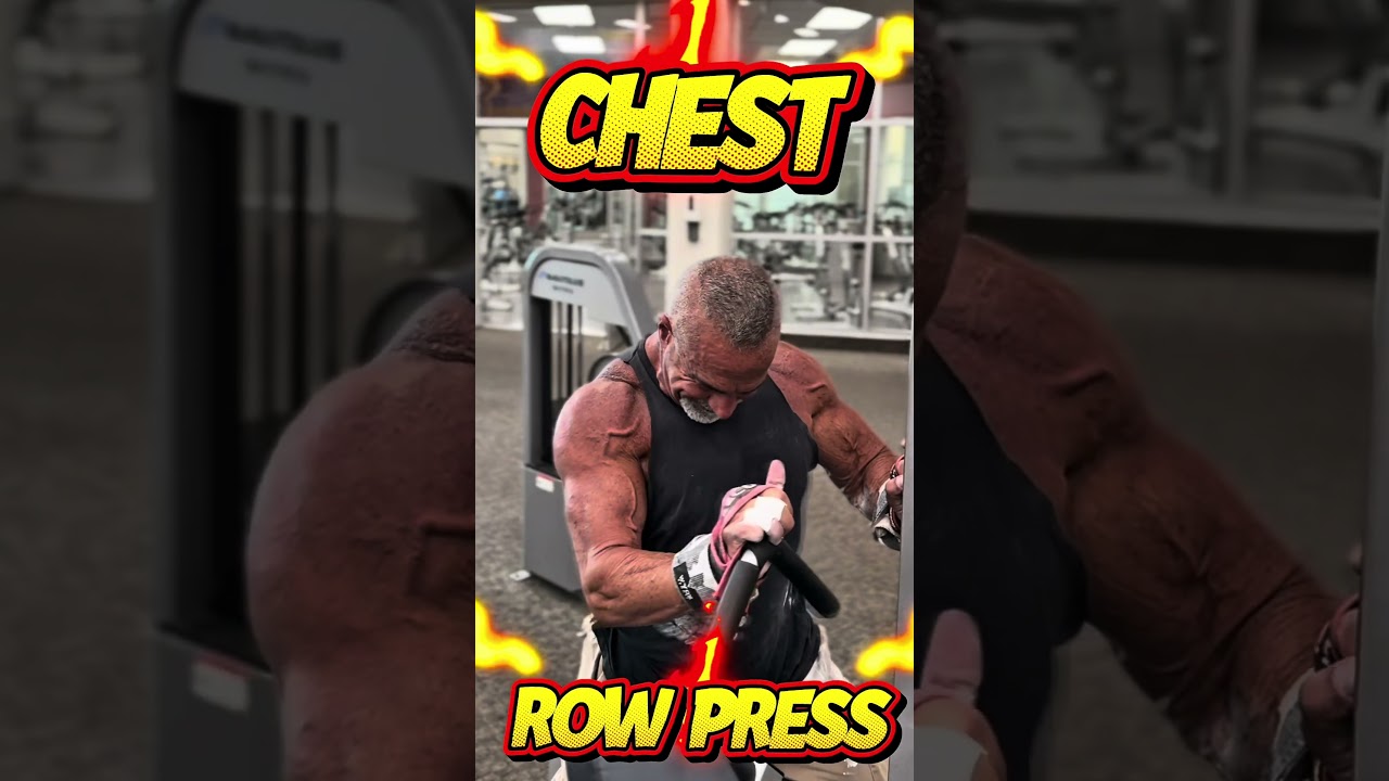 ROW PRESS FOR CHEST #workout #motivation #muscle #workouttips #exercise