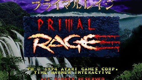 Primal Rage Version 2.3J MAME (2.3 Newer Build) | Vertigo 1CC Playthrough Difficulty 16