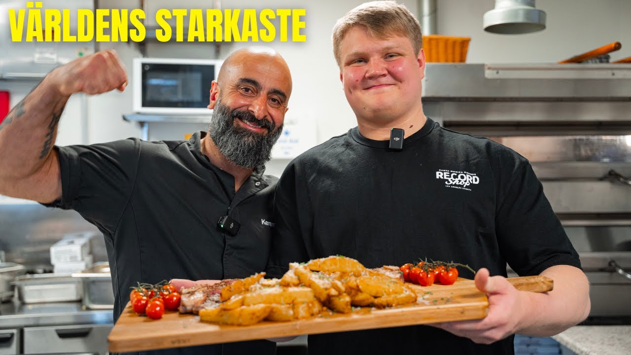 Vi bjöd världens starkaste 20-åring på 1 kg T-bone